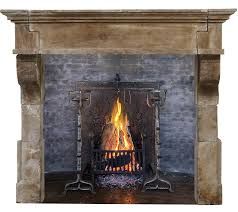french limestone fireplace - Google Search