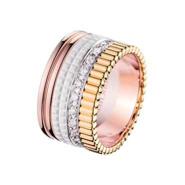 Quatre White Edition Large Diamond Ring. - Boucheron