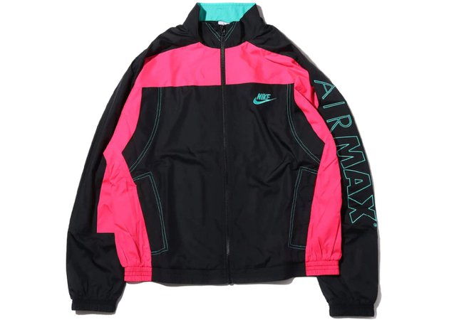 Nike x Atmos NRG Vintage Patchwork Track Jacket Black/Hyper Pink/Hyper Jade - SS19