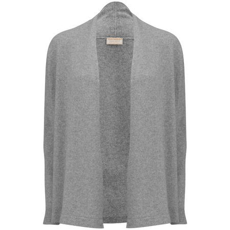 John Smedley Women's Betty Wrap Cashmere Blend Cardigan - Silver - Free UK Delivery over £50