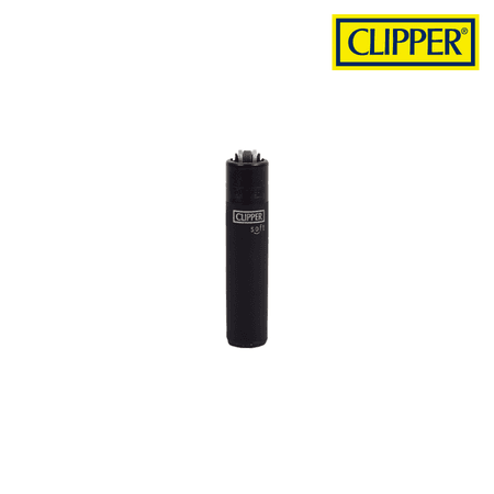 Clipper Lighter Micro Soft Solid Black w/ Removable / Replaceable Flin - THC (Toronto Hemp Company)