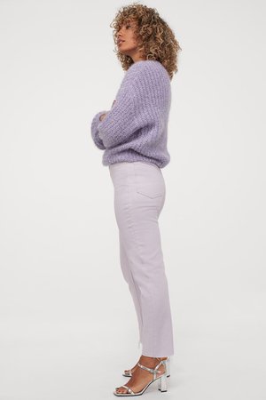 Glittery jumper - Light purple/Glittery - Ladies | H&M GB