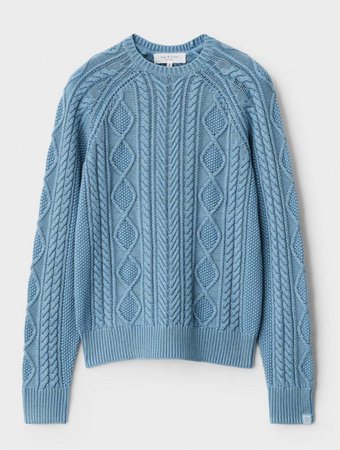 blue sweater