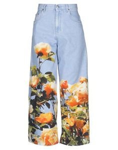 flower painted jeans