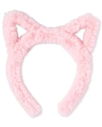 pink fluffy cat ears