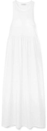 Organic Cotton-jersey Maxi Dress - White