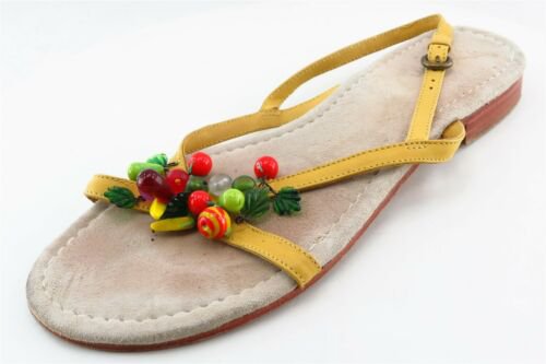 Boden Strappy Yellow Leather Women Shoes Size 40 Medium (B, M) | eBay