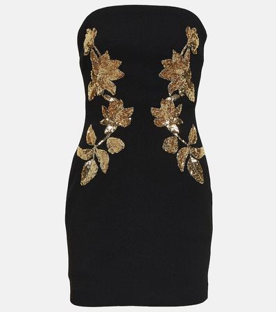 Versailles Sequined Crepe Midi Dress in Black - Rebecca Vallance | Mytheresa