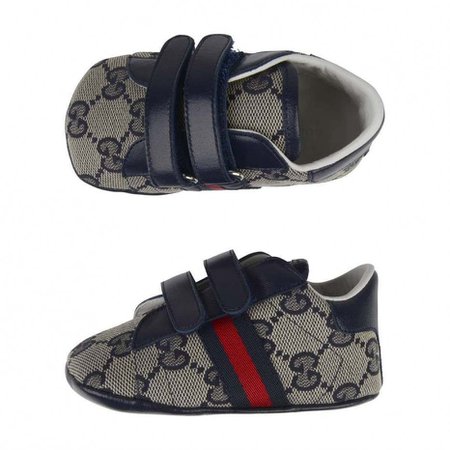 GUCCI Beige & Navy Original GG Pre Walker Sneakers - Boy - Gender - Shoes