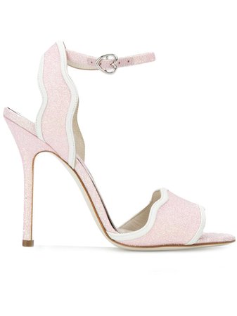 Francesca Bellavita STARDUST Glitter Stiletto Sandals STARDUST Pink | Farfetch