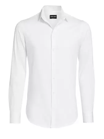 Shop Giorgio Armani Jersey Sport Shirt | Saks Fifth Avenue