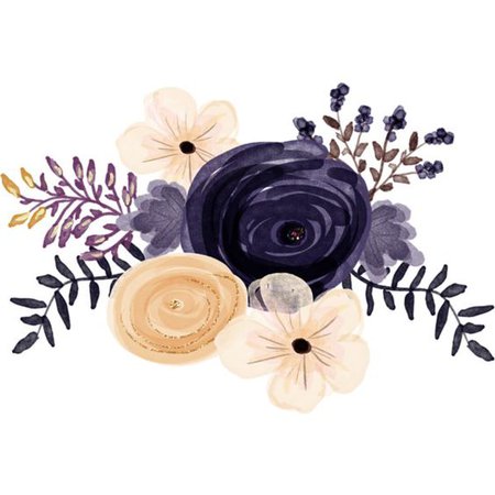 Purple & Cream Flowers