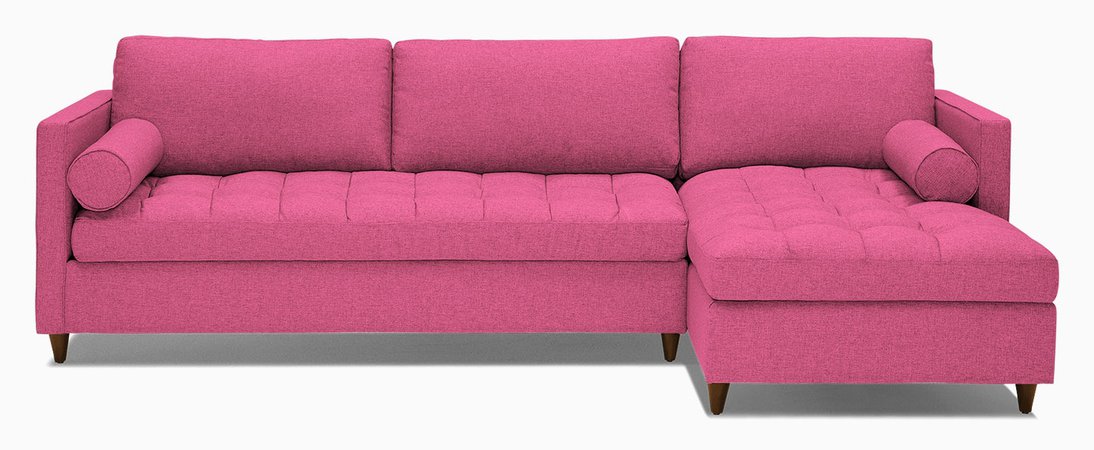 pink sofa couch