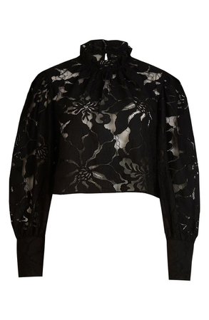 River Island Long Sleeve Lace Top | Nordstrom