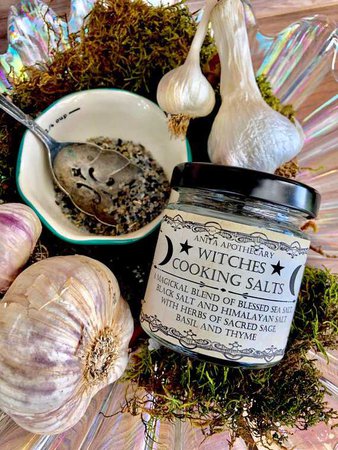 witches cooking salt