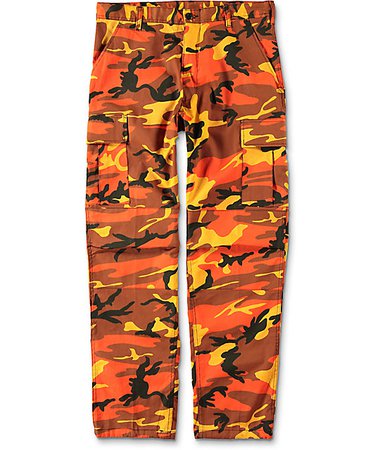 Rothco BDU Savage Orange Camo Cargo Pants | Zumiez