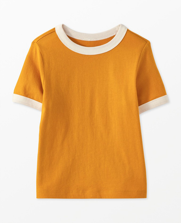 Hanna Andersson Gold ringer tee