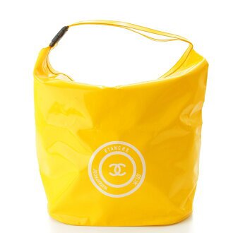 retro: Chanel beach bag pool bag waterproofing waterproof yellow 72890 | Rakuten Global Market