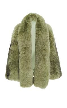 Sally LaPointe Shawl fur coat