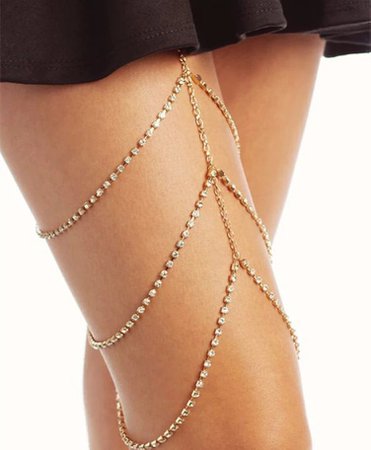 Rhinestones Leg Thigh Chain Shiny Women Sexy Body Chain Leg Thigh Harness Jewelry Beach Multi Layers Gold Color Rock Chains|thigh chain|body chain legthigh leg chain - AliExpress
