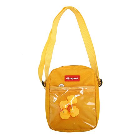 Harajuku Small Yellow Duck Transparent It Bags Women's Canvas Shoulder Bags For Teeange Girls Clear Jelly Ita Handbags Woman Bag-in Shoulder Bags from Luggage & Bags on AliExpress