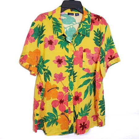 yellow hawaiian shirt