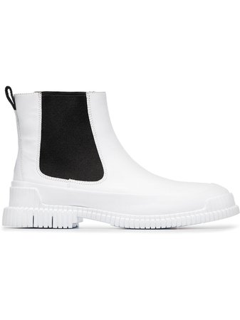 Camper black and white Pix leather boots - FARFETCH