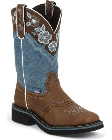 Justin Women's Floral Embroidered Western Boots | Boot Barn