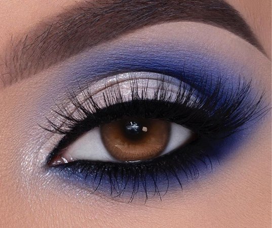 Blue & Silver Eye Makeup