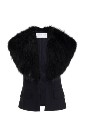 Faux-Fur Shawl Vest By Michael Kors Collection | Moda Operandi