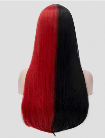 red and black half hair - Google Search
