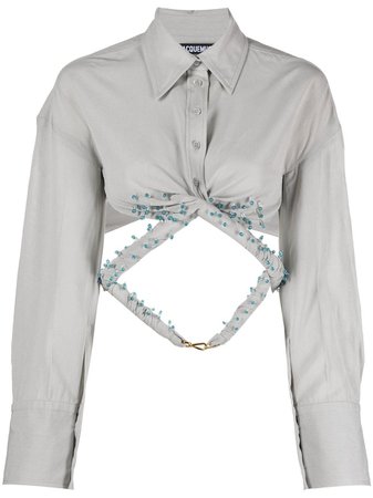 Jacquemus bead-trim Cropped Shirt - Farfetch