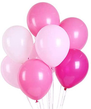 Amazon.com: LFYDM Latex Balloon 100 pcs 12 inch ： White and Light Pink and Rose red and Light Rose Latex Balloons : Home & Kitchen