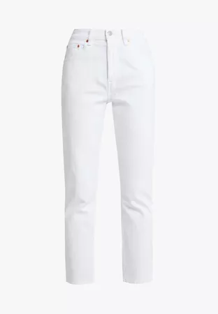 Levi's 501 Crop Jeans White
