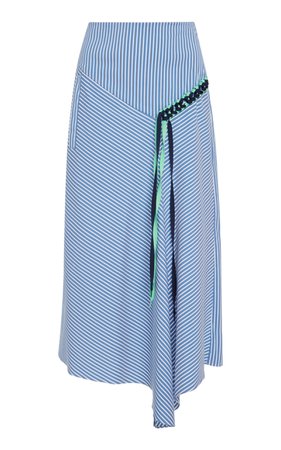 Kaia Stripe Lanyard Skirt by Tibi | Moda Operandi