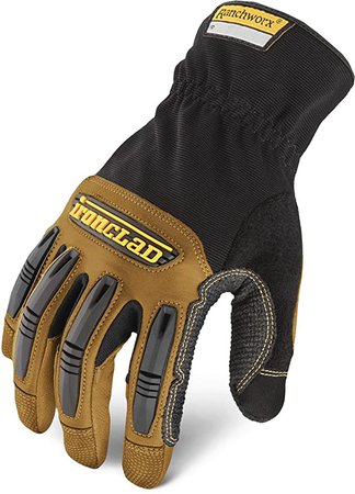 Amazon.com: Ironclad Ranchworx Work Gloves RWG2, Premier Leather Work Glove, Performance Fit, Durable, Machine Washable, (1 Pair), RWG2-04-L : Everything Else
