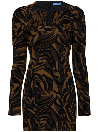 Mugler tiger-print Mini Dress - Farfetch
