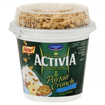 Dannon Activia Parfait Crunch Probiotic Yogurt Vanilla & Granola Low Fat » Cereal & Breakfast Foods » General Grocery