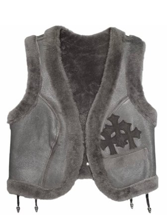 Chrome Hearts: Cemetery Cross Leather Vest (2021)