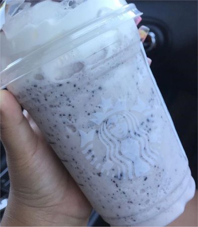 Double chocolate chip Frappuccino with white mocha instead of regular