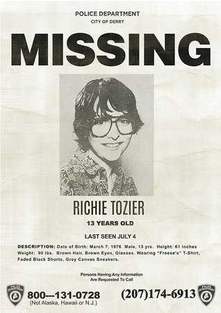 Richie Tozier Missing Poster