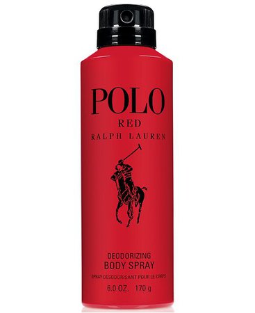 Ralph Lauren Men's Polo Red Deodorizing Body Spray, 6 oz & Reviews - All Cologne - Beauty - Macy's