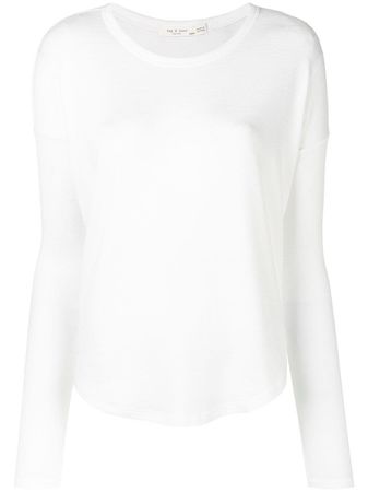Shop Rag & Bone basic longsleeved T-shirt with Express Delivery - FARFETCH