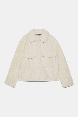 FAUX SHEARLING DOUBLE-FACED JACKET