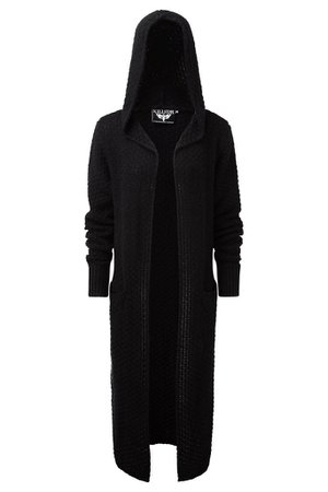 Black Long Baal Knit Cardi | Goth Clothing | KILLSTAR - US Store