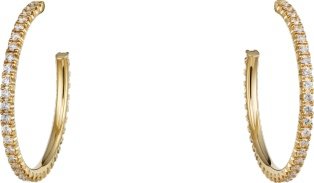 CRB8301247 - Etincelle de Cartier earrings - Yellow gold, diamonds - Cartier