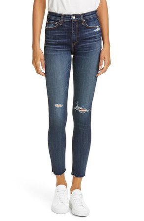 rag & bone Nina High Waist Ankle Skinny Jeans (Franklin) | Nordstrom