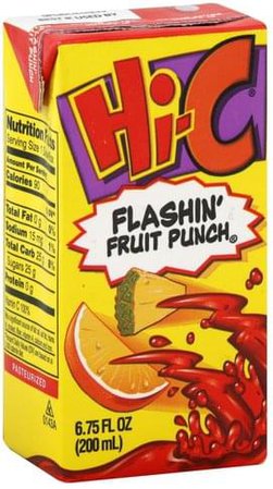 Hi C Flashin' Fruit Punch Juice Box - 6.75 oz, Nutrition Information | Innit