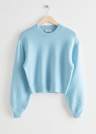 Relaxed Sweater - Light Blue - Sweaters - & Other Stories