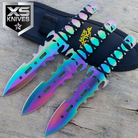 rainbow throwing knifes - Google Search